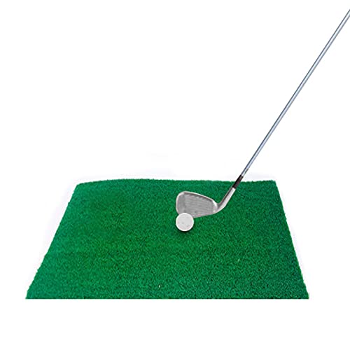 SM SunniMix Golf Hitting Mat Portable Residential Practice Grass Mat Beginner Swing Detection Mat Golfer for Indoor & Outdoor - 30x30cm