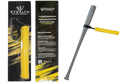 Baseball Softball Bat Swing Trainer Aid – Patented Training Equipment Train Adults Men Women Youth Kids Girls Rope Strap