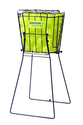 GAMMA Sports Ball Hopper Pickleball 50 - Pickleball Picker Upper with Unique Basket Shape, Reinforced Side Welds, 50-Ball Capacity, Carbon Steel, Maximum Durability