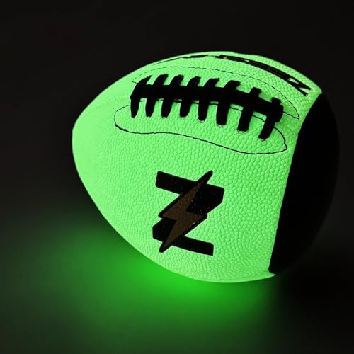 ZEESHINE Auto-Return Training Football - Glow-in-Dark Solo Practice & Night Games