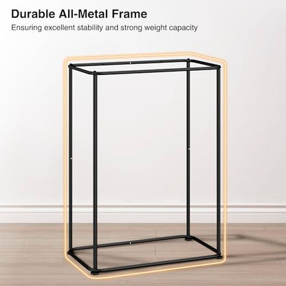 STO STO Ball Storage Basket, Wall-Mounted or Freestanding Garage Ball Organizer Holder, Holds up to 15 Balls, Sports Equipment Organizer with Elastic Front Access for Garage, Gym, Playroom, Black