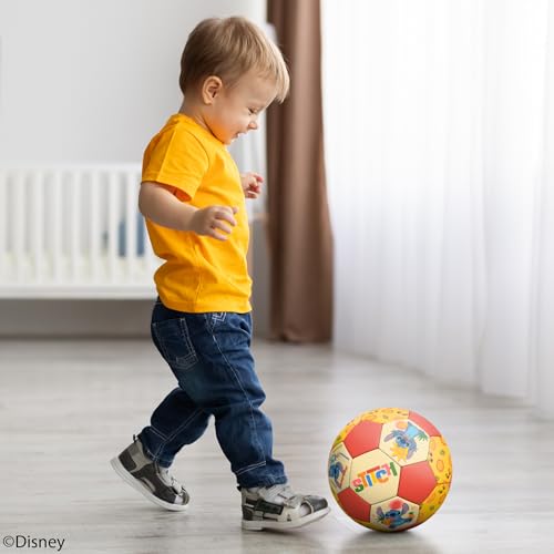 Soccer Ball 7 Inch for Kids 3+ Years Old, Ships Deflated, Disney Stitch Jr - color: Stitch Jr