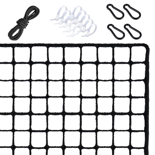 Golf Nets Practice，Sports Nets for Backyard Driving Real Golf Balls10ft to 60ft, Ball Stop Netting for Garage Swing Training, Indoor Outdoor Nylon Heavy Duty Soccer, Basketball, Pickleball Accessories - size: 10ft×15ft