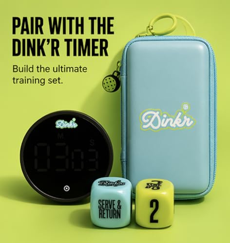 Dink’r Pickleball Drill Dice – Training Dice for Pickleball Drills & Practice – Random Drill Generator for Solo & Group Training