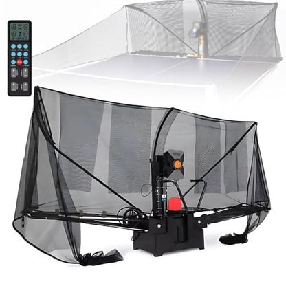 Automatic Table Tennis Trainer with Net Ping Pong Robot for Solo Practice and Professional Training Equipment with Remote Control to Improve Your Ping Pong Game