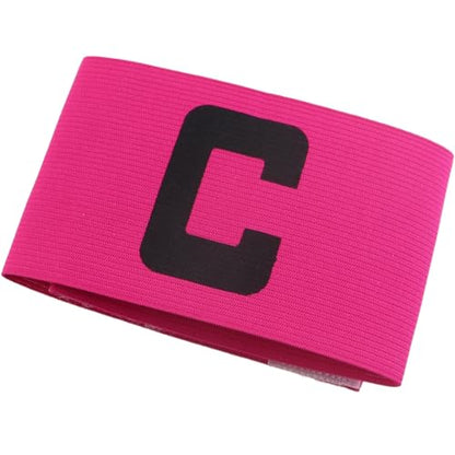 6PCS 31x7cm Football Captain Elastic Armband C Shape Match Group Identification Non Slip Nylon Sleeve Band for Team Training Magenta Olive Green 12.2x2.76in