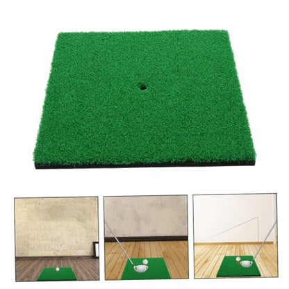 GANAZONO Portable Golf Training Aid Mat Grass Practice Turf for Indoor Outdoor Swing and Short-Range Shot Accuracy Improvement