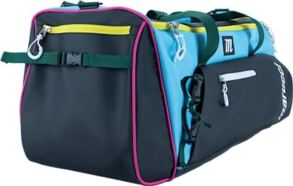 Marucci PRO UTILITY DUFFEL BAG V3, BASEBALL & FASTPITCH - color: Black/Teal/Yellow