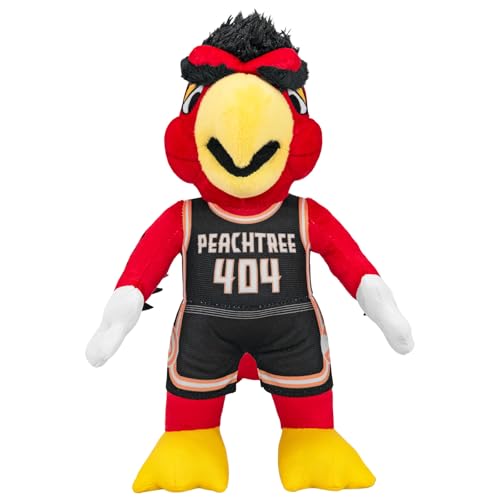 Bleacher Creatures Atlanta Hawks 10" NBA Plush Figure City Edition 2025 – NBA Mascot Plush for Play or Display - color: Atlanta Haws Harry the Hawk Peach Tree, size: 10 Inches