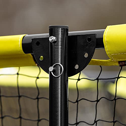 FORZA Football Snap & Pass Trainer Net | 8ft Quarterback Target Net with Adjustable Angles, Durable Steel Frame, and Portable Caster Wheels