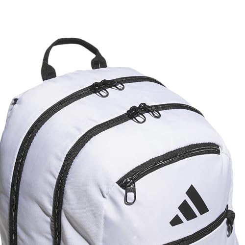 adidas Striker 3 Team Sports Backpack – Daypack for Sports Gym Travel, 36L - color: White/Black