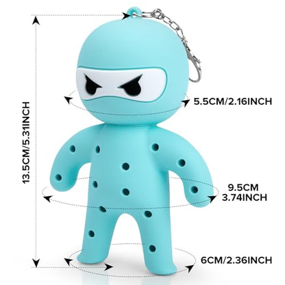 Golf Tee Holder, Ninja Portable Funny Golf Tees Holder Keychain Golf Gift Golf Accessories for Men & Women - color: Blue
