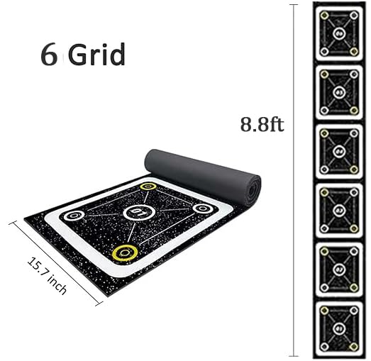 Rubber Agility Ladder 8.8 Ft Non-Slip Speed Agility Training Ladder for Soccer Footwork Training，Flat Agility Ladder for Children's Physical Training Equipment - color: 8.8 ft