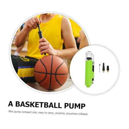 Kisangel Yoga Ball Pump Basketball Air Pump Soccer Ball Pump Balloon Hand Pump Hand Pump for Balls Volleyball - color: Light Green
