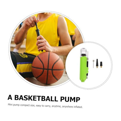 Kisangel Yoga Ball Pump Basketball Air Pump Soccer Ball Pump Balloon Hand Pump Hand Pump for Balls Volleyball - color: Light Green