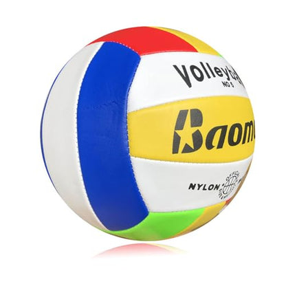 Volleyball Official Size 5, Soft Durable PU Leather Volley Ball for Teen Youth Beginners,Recreational Outdoor Volleyball for Gym Game Beach Play Indoor Training