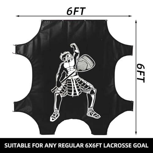 Kapler Lacrosse Goal Shooting Targets - 6x6ft Corner Target for Shooting Practice - Lacrosse Gifts for Boys and Girls - Fits Official Size Goals