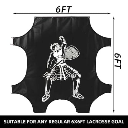 Kapler Lacrosse Goal Shooting Targets - 6x6ft Corner Target for Shooting Practice - Lacrosse Gifts for Boys and Girls - Fits Official Size Goals