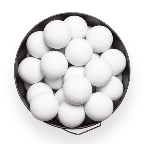 Champion Sports Lacrosse Balls Bucket - 36 Count NCAA & NFHS Certified Regulation Training & Game Balls - Yellow - color: White