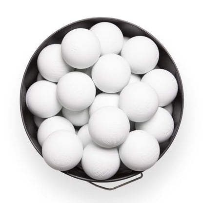 Champion Sports Lacrosse Balls Bucket - 36 Count NCAA & NFHS Certified Regulation Training & Game Balls - Yellow - color: White