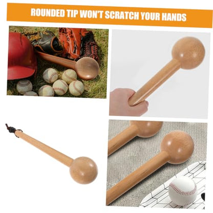 Holibanna 2Pcs Portable Wooden Baseball Glove Mallet Softball Glove Break Tool with Extended Handle for Easy Use for Shaping Loosening Finger