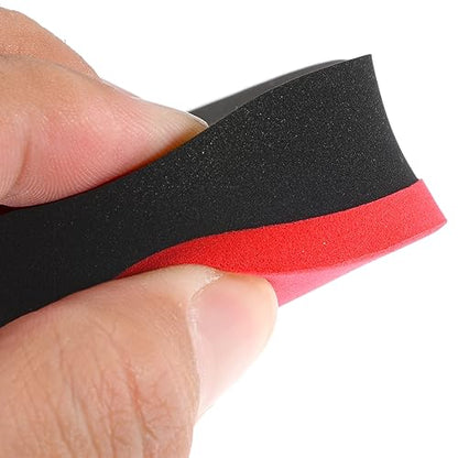 M METERXITY Table Tennis Rubber Cleaner - Paddle Cleaner, EVA Sponge,Apply to Table Tennis Paddle (96 x 60 x 21mm, Red Black)