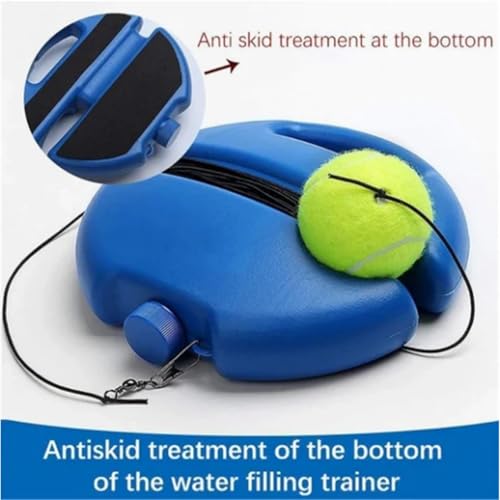 Tennis Ball Practice Rebounder, Tennis Trainer Rebound Ball with String, Tennis Movement Trainer, Portable Training Aid for Adults & Beginners - color: 1PC with 2 balls