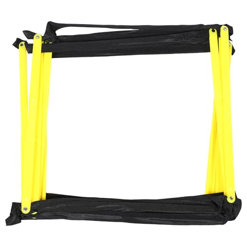 Multi-Sport Agility Ladder Football Soccer Training Ladder Foldable Speed and Footwork Yellow Rope for Agility Drills and Conditioning