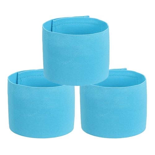 PATIKIL Soccer Captain Armband, Captain Arm Bands for Soccer Elastic Captain Arm Band Sports Captain Armbands - color: Sky Blue