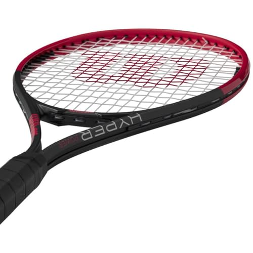 Wilson Hyper Power Tennis Racquet (4 3/8" Grip) Doubles Bundle with an Advantage 2.5 Bag or Backpack
