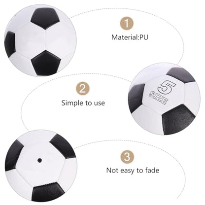 Size 5 Soccer Ball Pu Training Football, Machine-Stitched Sturdy Soccer Ball Suitable for Youth Practice and Team Sports