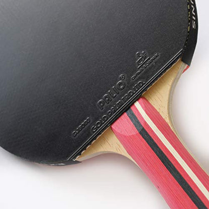 Palio Master 3.0 Table Tennis Bat & Case | ITTF-Approved Intermediate Ping Pong Racket | Allround Speed, Spin and Control | Case, ITTF-Approved, Allround Speed, Spin, Control - style: Single Bat