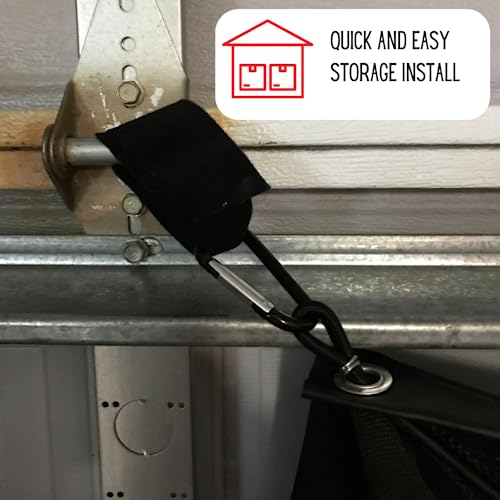 Garage Door Storage Net- Truck Accessories - Truck Bed Organizer- Toy/Sports/Fishing/Equipment Storage- Cargo Netting Hidden Storage