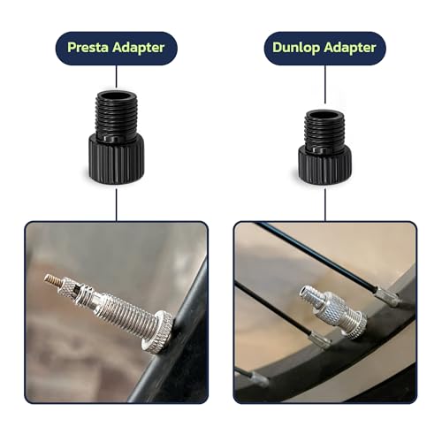 Woowind Presta and Schrader Valve Adapter Ball Needle with USB Cable, Application for Car,Bike,Ball