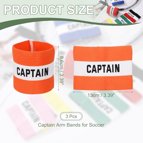 Captain Armband Soccer Captain Arm Bands Elastic Adjustable Leader Armbands Team Sport Rugby Player Band