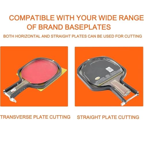 Table Tennis Racket Rubber Cutting Machine,Leather Die Cutting Machine,Double Roller Bearing Manual Press Ping-Pang Bat Rubber Edge Cutter Pasting Device,for Any Ping Pong Bats(20x20CM) - size: 20x20CM
