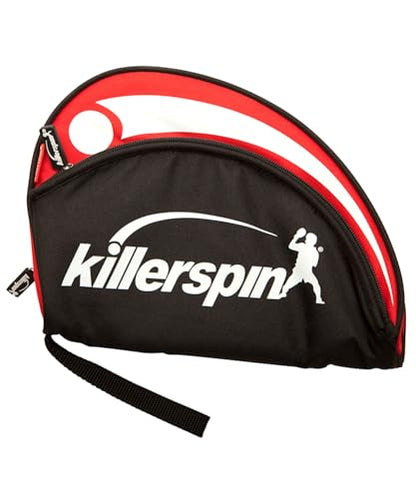 Killerspin - Ping Pong Paddle Case - Table Tennis Racket Bag - Professional Table Tennis Equipment - Durable and Drop Resistant Paddle Racket Safe Case - color: Red & Black