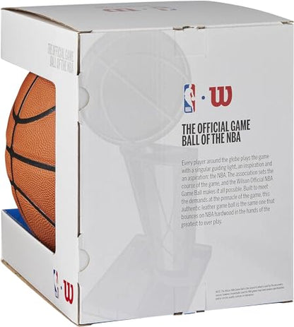 WILSON NBA Official Game Basketball - Brown, Size 7-29.5"