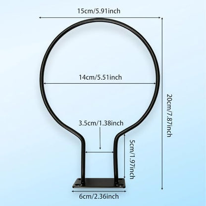 Wall Mount Ball Display Rack, Sports Ball Storage Holder for Basketball, Football, Soccer, Volleyball