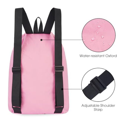 WANDF Swim Bag Mesh Drawstring Backpack Beach Backpack for Swimming, Gym, and Workout Gear - color: Pink With Wet Pocket