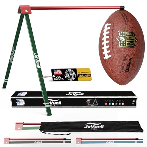 Football Kicking Holder Tee, Metals - Field Goal Kickoff Training Practice Stand Equipment Compatible with All Football Size, Kick Goal Posts Gear Accessories for Adult & Youth - color: Red Green, size: 1-Pack