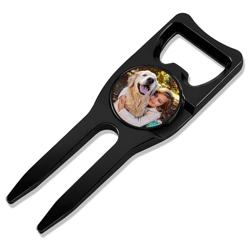 Wolf Golf Towels Custom Divot Repair Tool | 5-in-1 Premium Divot Tool with Ball Marker | Golf Gifts for Men & Women | Golf Accessories for Men & Women