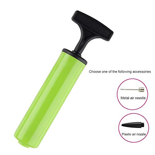 U-M Air Pump Football Soccer Swimming Ring Air Pump Inflatable Ball Reusable Plastic Hand Air Pump with Inflating Gas Needle Adaptor Durable