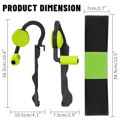 Golf Swing Trainer with Golf Swing Training Aid, Golf Grip Trainer Enhance Grip Strength Precision, Correct Hand Posture, Wrist Trainer Kit with Arm Band for All Golfers