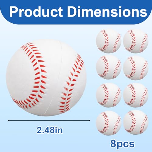 Foam Baseballs, Baseball Training Equipment and Practice Baseballs, Softballs Practice Training Ball for Beginners, Hand Exercise Tools for Safe Throwing Catching and Batting Practice