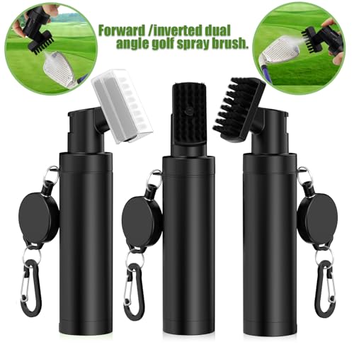 Premium Golf Club Cleaner Brush with Pressurized Water Sprayer – 5OZ Portable Club Brush for Quick Cleaning, Ideal Golf Accessories for Men – Caddy Splash Design
