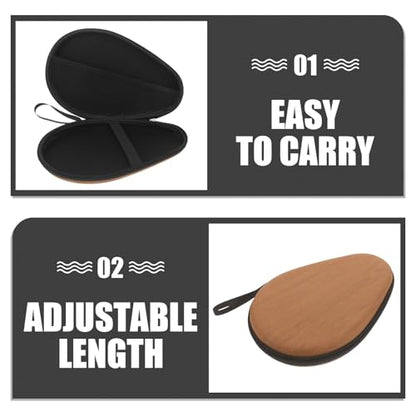 Lurrose Table Tennis Paddle Case Portable Storage Bag Ping Pong Racket Cover Bat Organizer Fixed Sports Bag for Outdoor and Indoor Use
