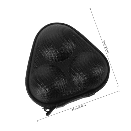 Table Tennis Ball Storage Bag Ping Pong Ball Holder Mini Triangle Case Black Portable Table Tennis Accessories Organizer for Sports Use