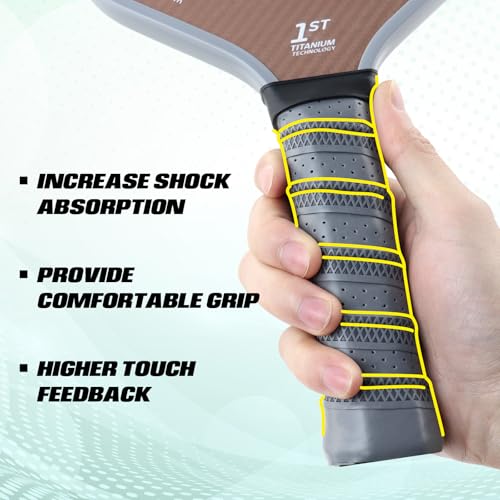 AMA SPORT Pickleball Paddle Grip Tape 2 Pack Pickleball Overgrip Replacement Grip Wrap for Pickleball Rackets Anti-Slip Grip Ridge Easy Installation and Long-Lasting Performance