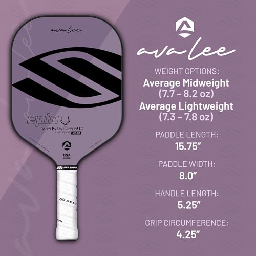 Selkirk Sport Vanguard Hybrid Pickleball Paddle | Carbon Fiber Pickleball Paddle with a Polypropylene X5 Core | Pickleball Rackets